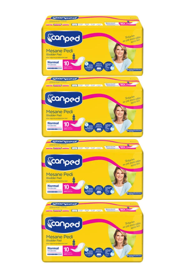 Canped Lohusa Pedi Normal/Orta (M-Medium) Beden 4 Paket 40 Adet ürün görseli 1