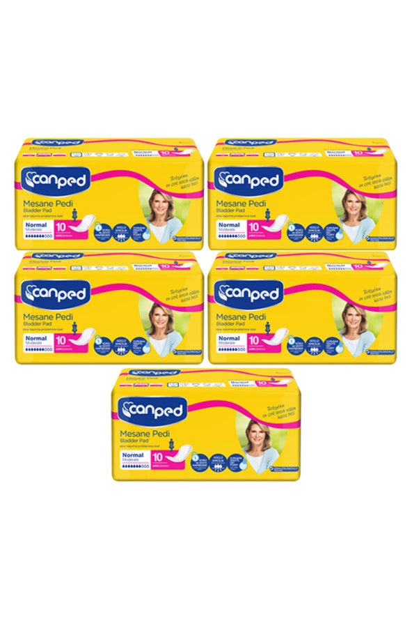 Canped Lohusa Pedi Normal/Orta (M-Medium) Beden 5 Paket 50 Adet ürün görseli 1
