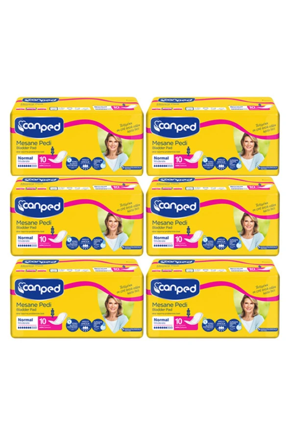 Canped Lohusa Pedi Normal/Orta (M-Medium) Beden 6 Paket 60 Adet ürün görseli 1