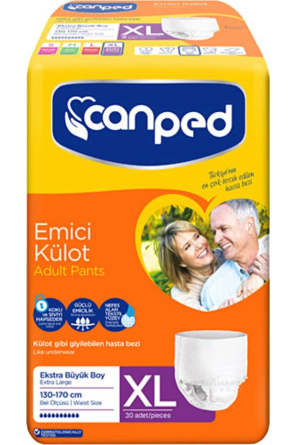 Canped Emici Külot Ekstra Büyük Xl 30'lu Hasta Bezi ürün görseli 1