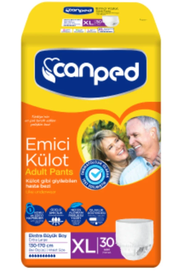 Canped Emici Külot XL- Ekstra Büyük Boy 30'LU ürün görseli 1