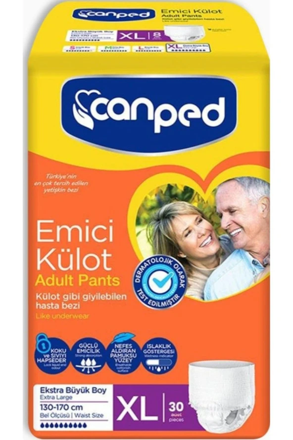 Canped Emici Külot Ekstra Büyük Beden Ekstra Large (XL) 30 Lu ürün görseli 1