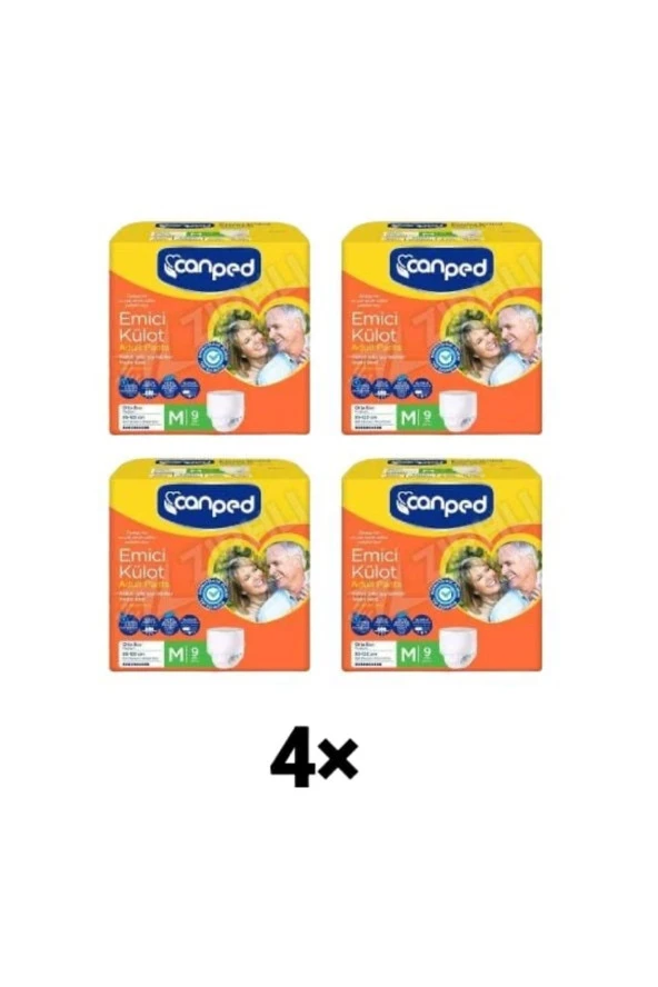 Canped Emici Külot Bez M Beden 4 Adet 36 Yaprak ürün görseli 1