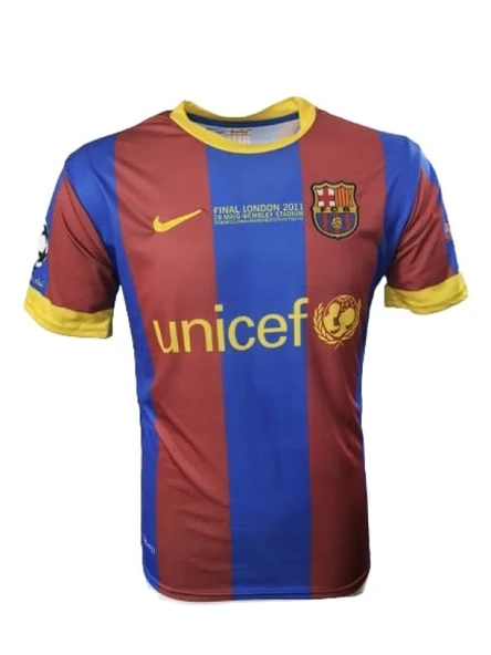 Barcelona B01570 Messi Çocuk 2011-2012 Sampiyonlar Ligi Nostalji futbol Forması RETRO ürün görseli 1