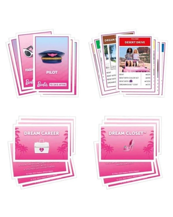 Hasbro Monopoly Barbie G0038 - Resim 3