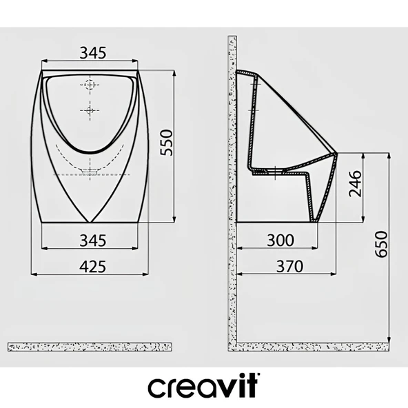 Creavit Ankastre Fotoselli Pisuvar TP645 - Resim 3