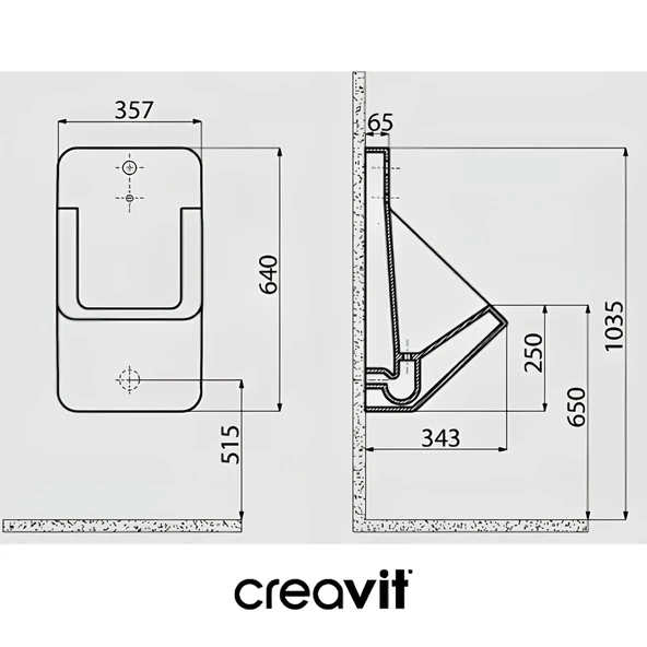 Creavit Ankastre Fotoselli Pisuvar TP640 - Resim 4