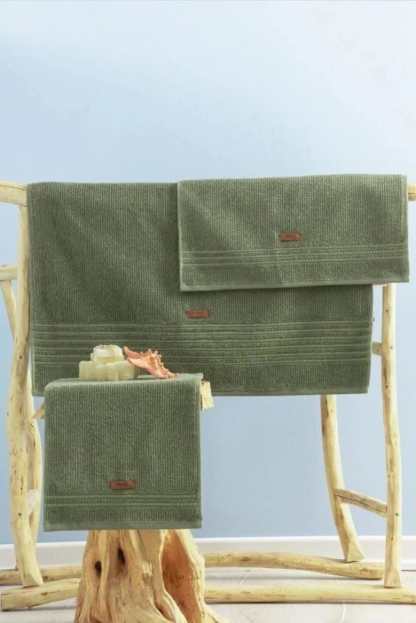 Cotton Box Welness Forest Yeşil Havlu Seti ürün görseli 1