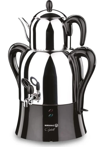 Korkmaz A341 Çaykolik 2000 W Çelik Semaver - Resim 3