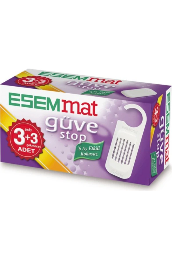 Esemmat Güve Stop 3 Askı 3 Çekmece ürün görseli 1