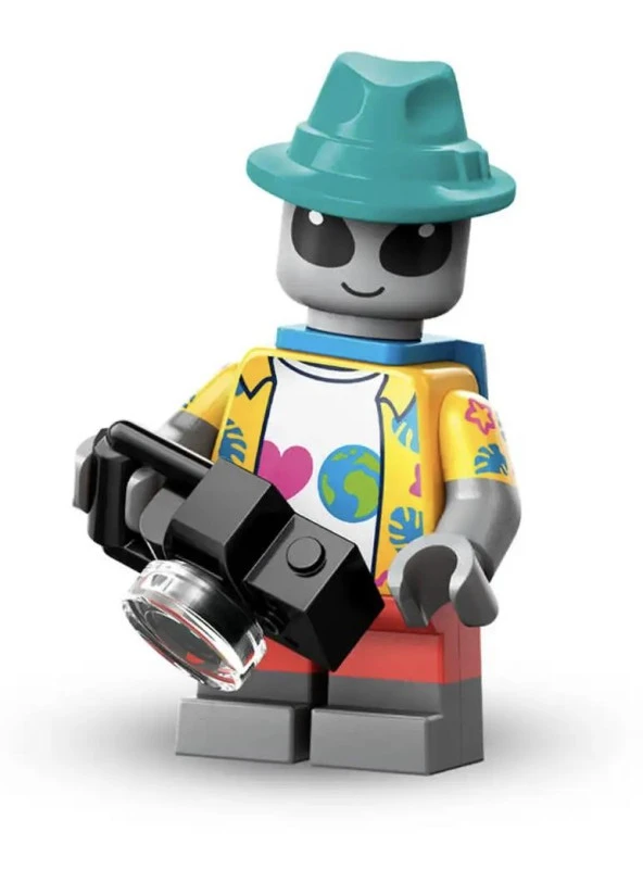 Lego Minifigür 71046 - Seri 26 -  3 Alien Tourist ürün görseli 1