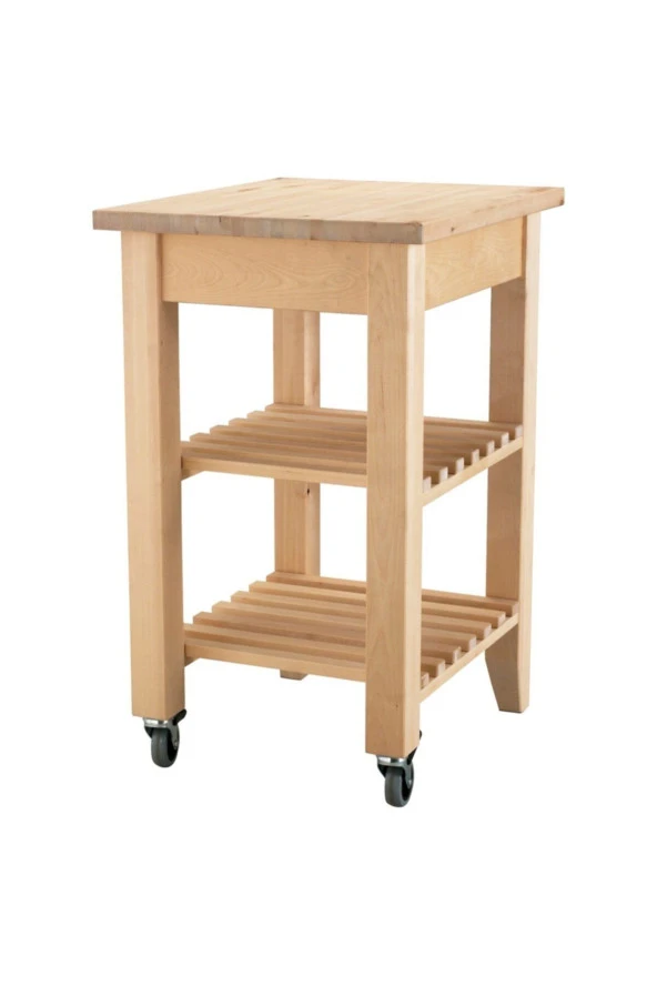 Bekvam Servis Arabası Huş 58x50x85 cm Servis Sehbası-Banyo Düzenleyici Raf ürün görseli 1