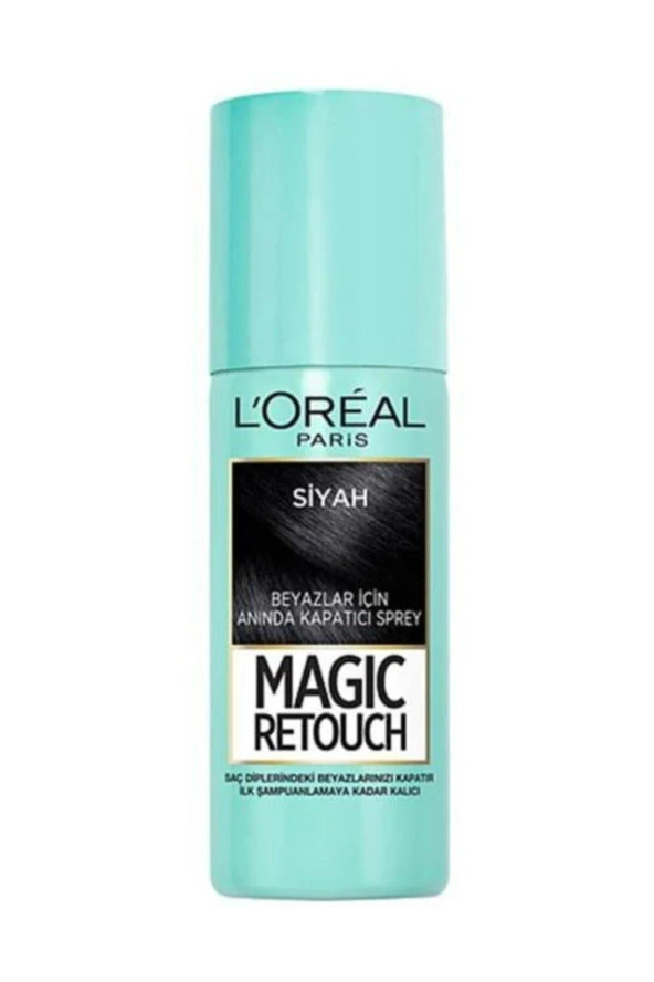 L'Oreal Paris Beyaz Saçlar Için Kapatıcı Siyah Saç Spreyi - Magic Retouch 01 Noir 75 ml ürün görseli 1