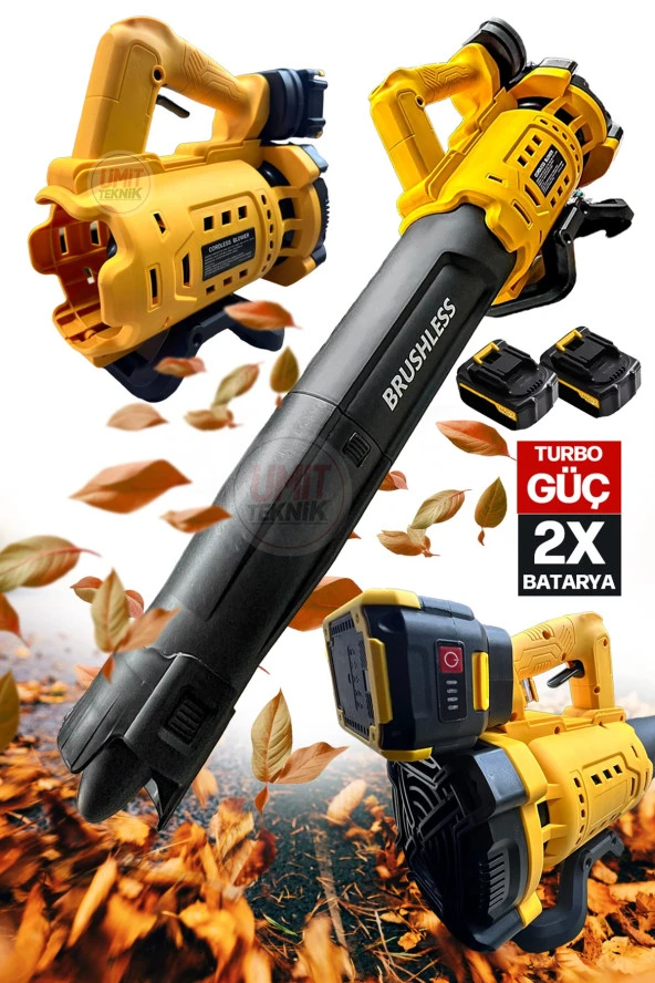 Süper Hızlı 6 Kademeli Çift Akülü Turbolu Yaprak ,Çamur,Toz,Kar Hava Üfleme Makinesi ürün görseli 1