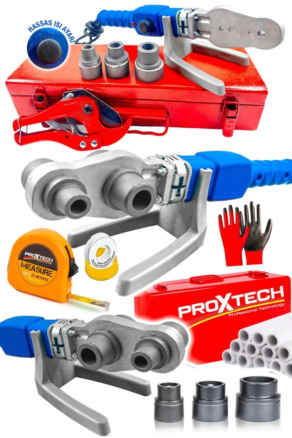 PROXTECH Full Takım Premium Kalite PPRC Metal Çanta Plastik Boru Kaynak PRC Mini Makina Seti ürün görseli 1