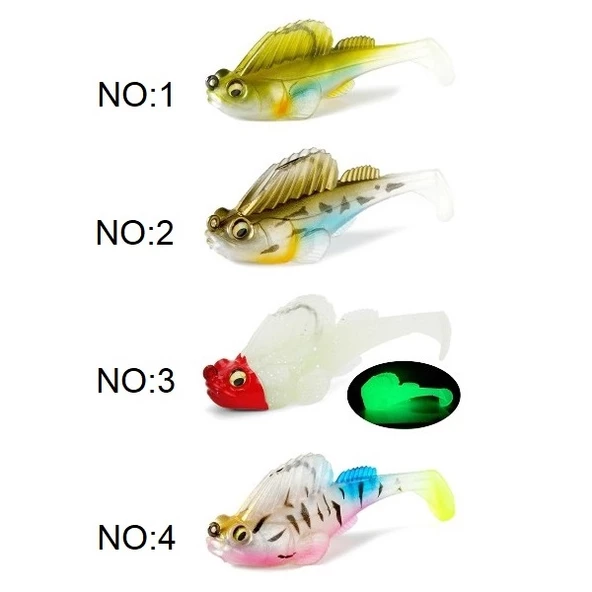 Captain 3069 Jumping Soft 7.5cm 14gr Gizli İğneli Levrek Silikonu Suni Yem ürün görseli 1