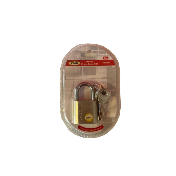 Ymk Krom Asma Kilit 30MM ürün görseli 1