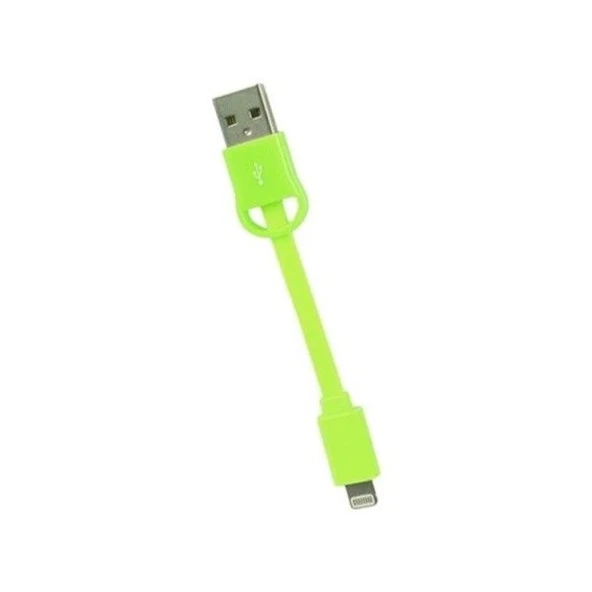 GOJİ FİT 8CM APPLE LİGHTNİNG ŞARJ + VERİ KABLOSU YEŞİL ürün görseli 1