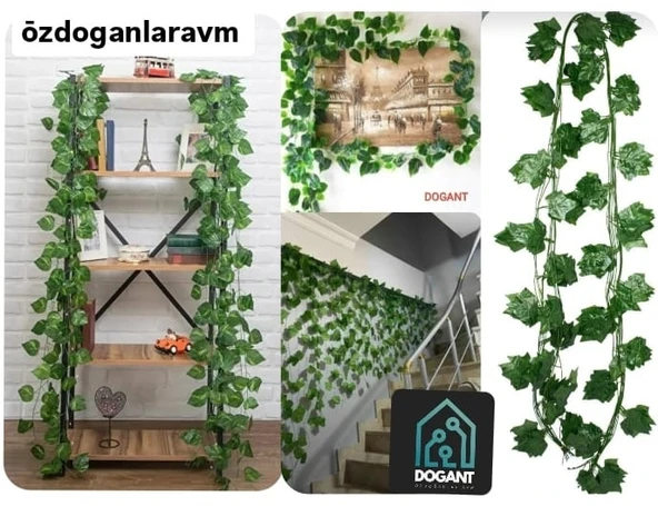 Dogant Decor Yapay Çiçek Yapraklı Zincir Sarmaşık 12 Adet ürün görseli 1