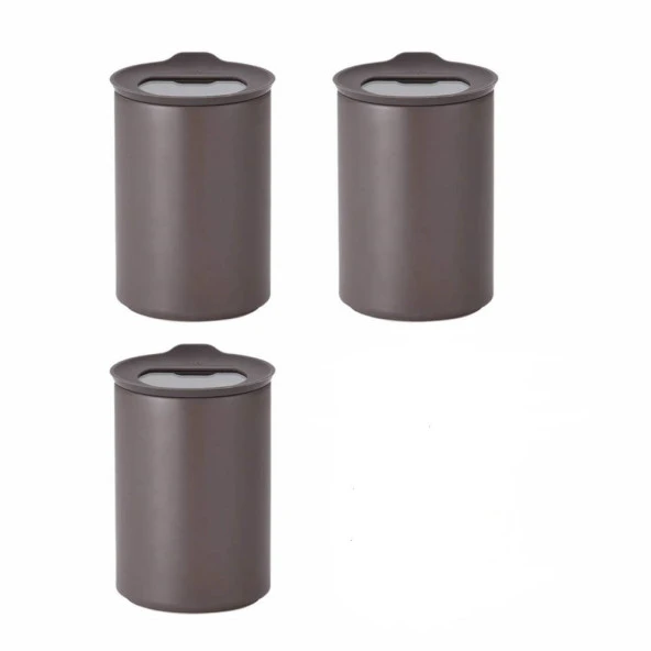 Fika One Seramik 3 Adet 650 Ml Gri Saklama Kabı D-NEONE065-07 ürün görseli 1