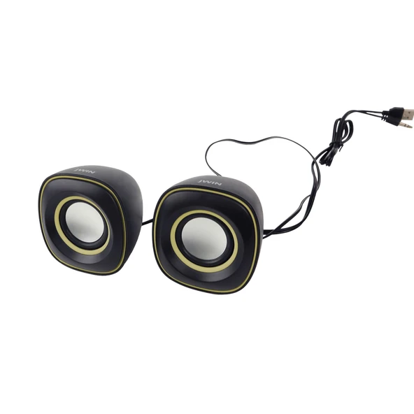 Jwin S-610 2'li USB Hoparlör - Sarı - Resim 4