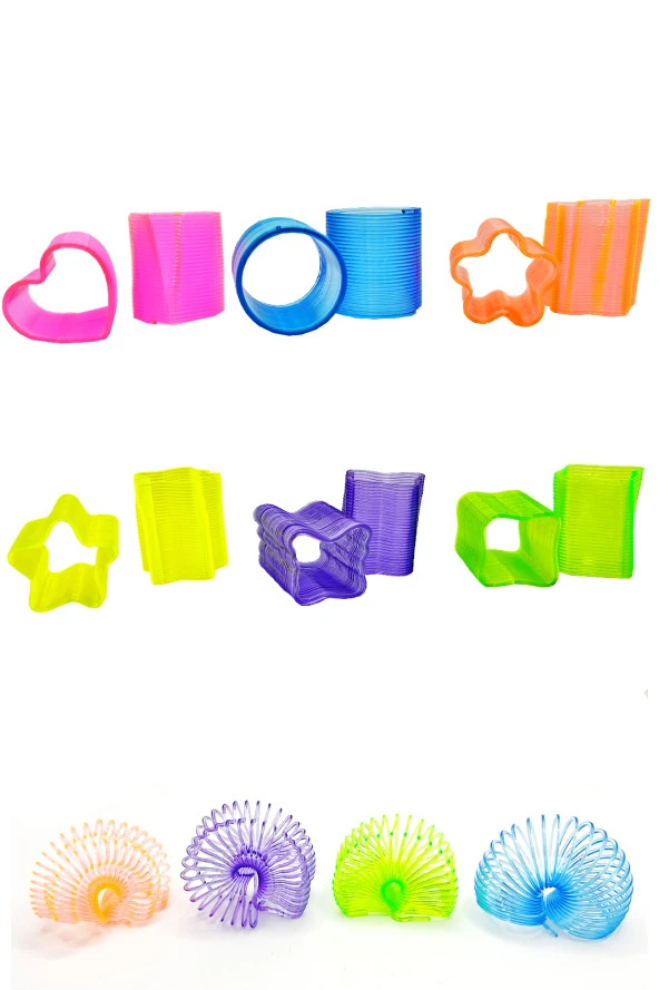 Silindir Şekilli Neon Mavi Stres Yayı Oyuncak Stres Yayı - 3 cm çapında - 1 Adet ürün görseli 1