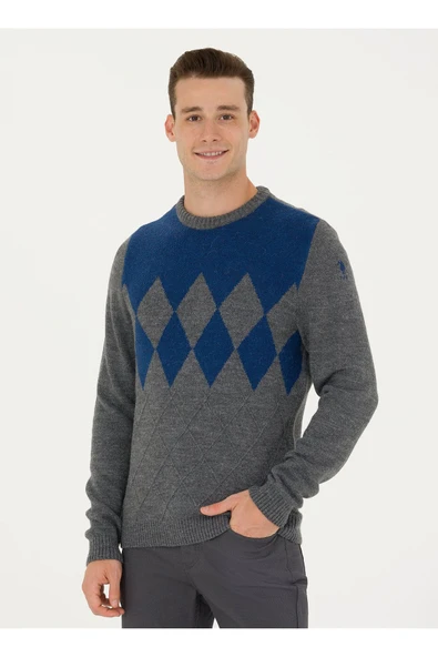 U.S. Polo Assn. Erkek Minimalist Yuvarlak Yaka Kazak - Günlük Stil ürün görseli 1