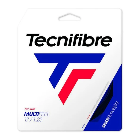 Tecnifibre Multifeel 17/1.25 Siyah Tekli Kordaj 02GMU125XB ürün görseli 1
