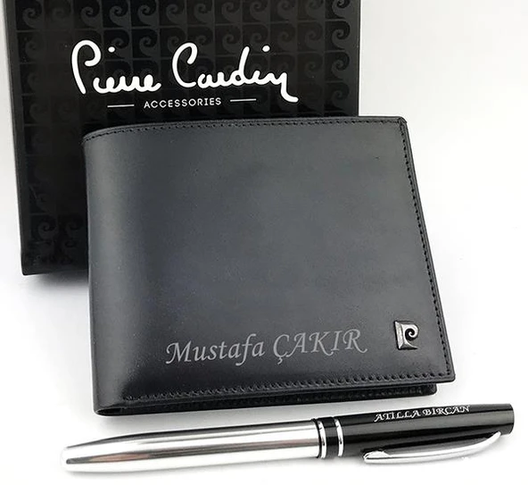 İsme Özel Pierre Cardin Gerçek Deri Cüzdan + HEDİYELİ ürün görseli 1