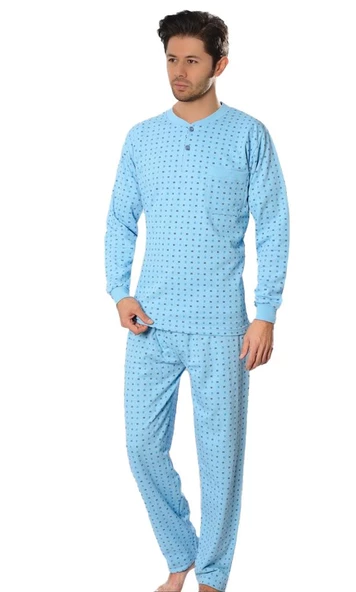 Aysu 2060 Erkek Uzun Kol Pijama Takımı Penye Pijama Takımı ürün görseli 1