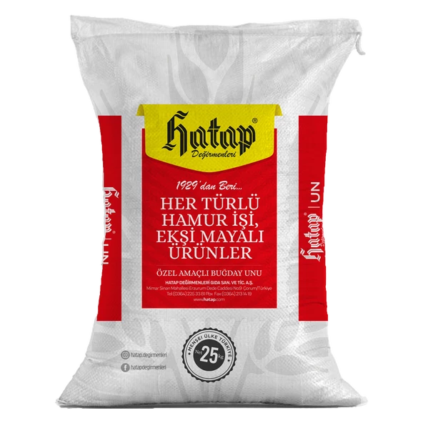 Hatap 25 kg Ekmeklik Un (Fabrikasından) ürün görseli 1