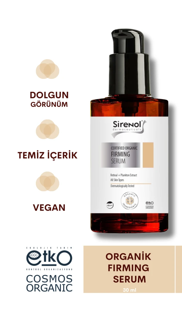 Sirenol Organik Firming Serum 30 mL ürün görseli 1