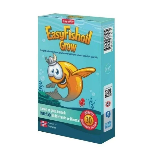 EasyFishoil Grow 30 Çiğnenebilir Jel Tablet ürün görseli 1