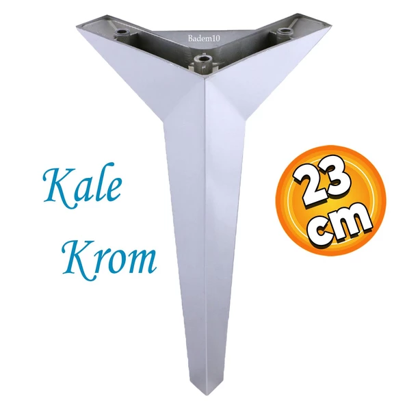 Kale Lüks Mobilya Yükseltici Kanepe Tv Ünitesi Koltuk Ayağı Konsol Ayakları Krom 23 Cm ürün görseli 1