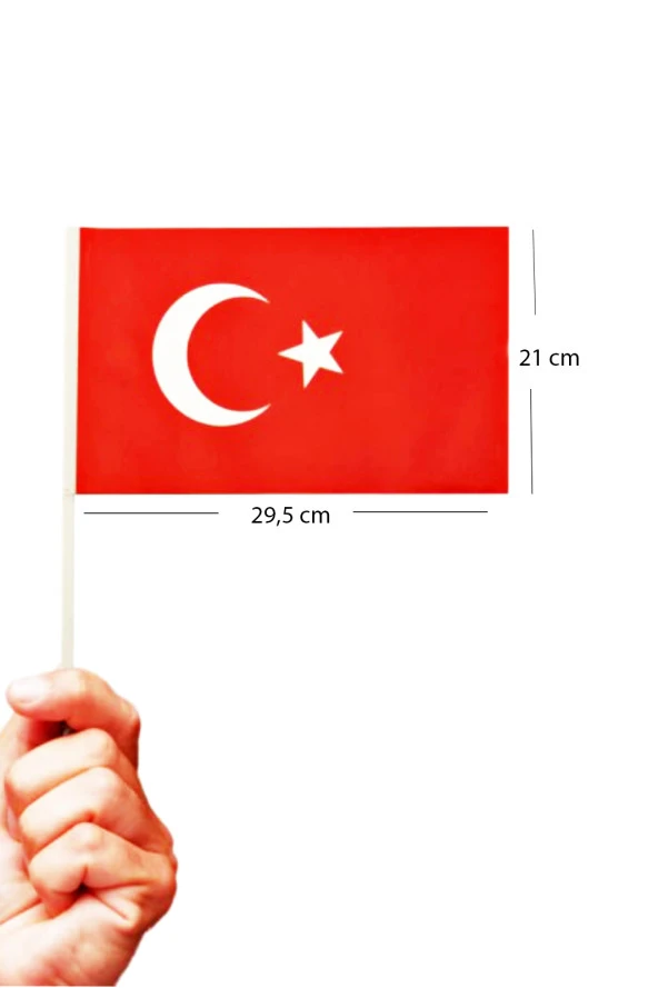 Büyük Boy Çıtalı Bayrak Türk Bayraklı Çıtalı Bayrak - 10 Adet ürün görseli 1