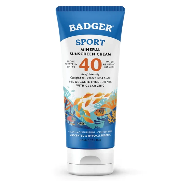 Badger Clear Zinc Kokusuz Güneş Kremi SPF40 87 mL ürün görseli 1