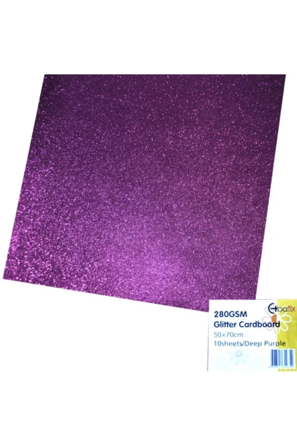 Bafix Simli Karton 50 x 70 CM Mor Simli Karton (10 Lu Paket) ürün görseli 1