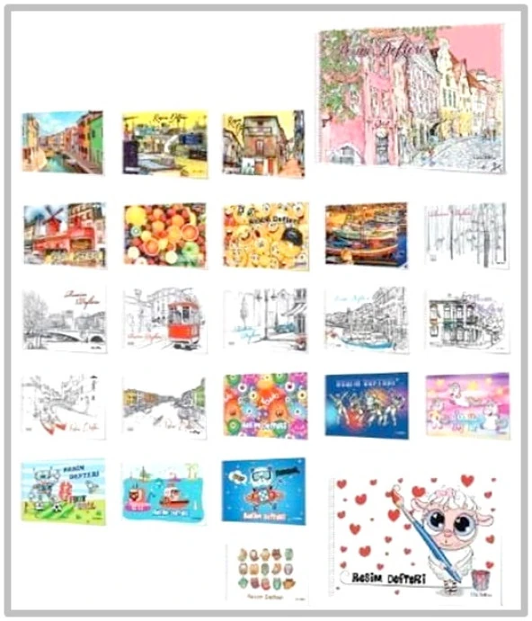 Çınar Resim Defteri 24X34 Spiralli 30 Yaprak ürün görseli 1