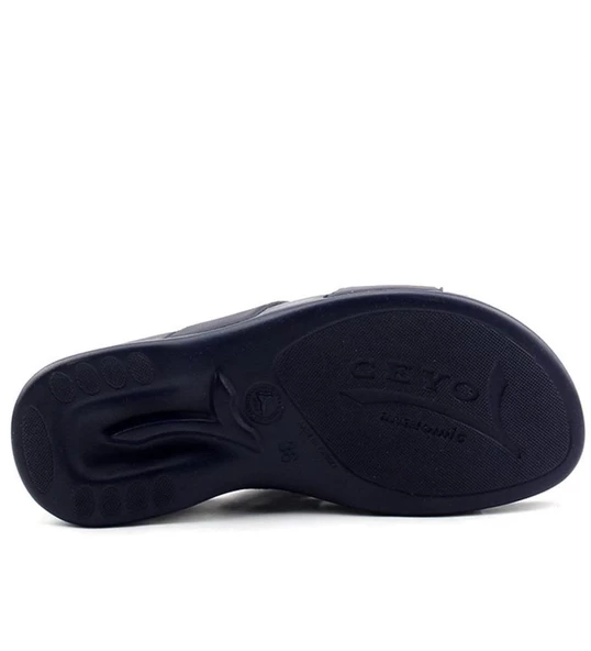 Ceyo 3400-2 Ortopedik Anatomik Lacivert Kadın Terlik - Resim 4