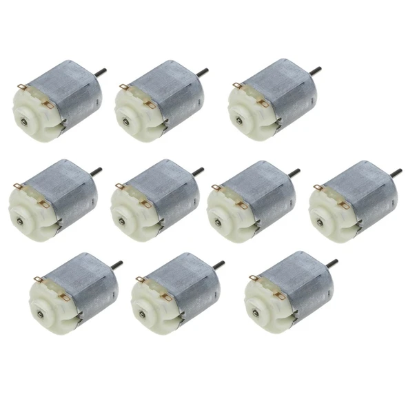 10 Adet DC Motor, Deney Motoru, 3V, 6V Motor Yüksek Devir Dinamo Motor ürün görseli 1
