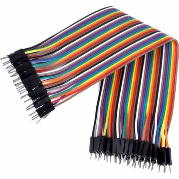 Arduino Erkek-Erkek Jumper Kablo 40 Adet 30 Cm / Arduino Kablo ürün görseli 1