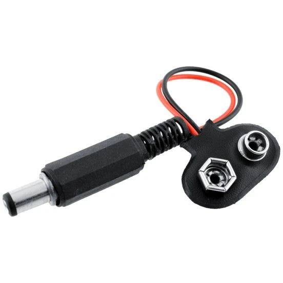 Arduino Uyumlu Jaklı 9V Pil Bağlantı Kablosu 9 Volt Pil Başlığı Jack Battery Connector ürün görseli 1