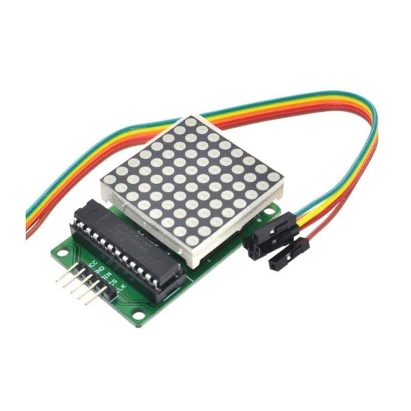 Max7219 8x8 Kırmızı Dot Matrix Modülü Shield Arduino ürün görseli 1