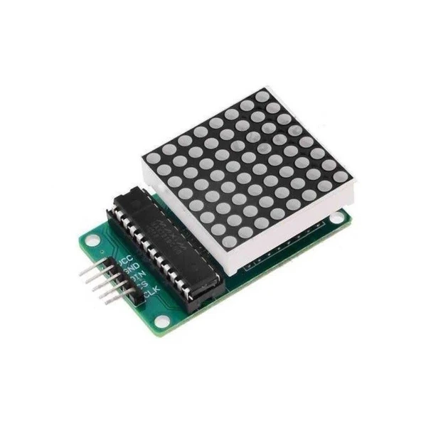 Max7219 8x8 Kırmızı Dot Matrix Modülü Shield Arduino - Resim 2