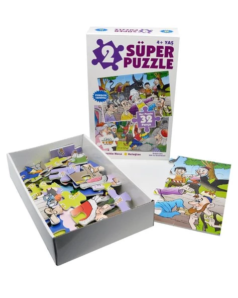 Süper Puzzle Nasrettin Hoca ve Keloğlan - Resim 2