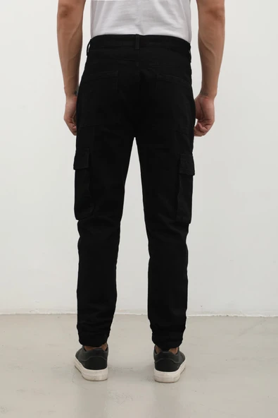 Erkek Kargo Cep Jean Pantolon - Resim 10