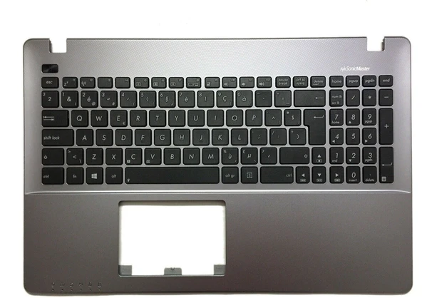 Asus F550C Klavye Kasa Silver ürün görseli 1