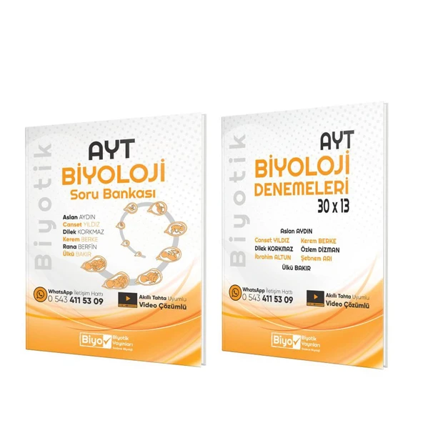 Biyotik AYT Biyoloji Soru ve Deneme Seti 2 Kitap ürün görseli 1