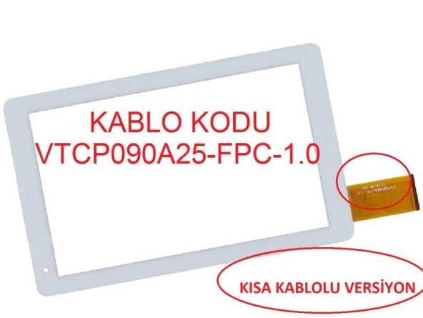 Hometech Premium Tab 9 VTCP090a25-FPC-1.0 9 İnç Dokunmatik Panel (Ver.1) ürün görseli 1