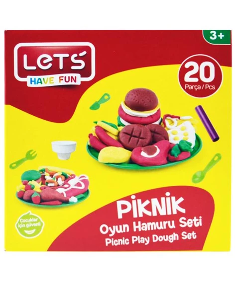 Lets 20 Parça Piknik Oyun Hamuru Seti ürün görseli 1